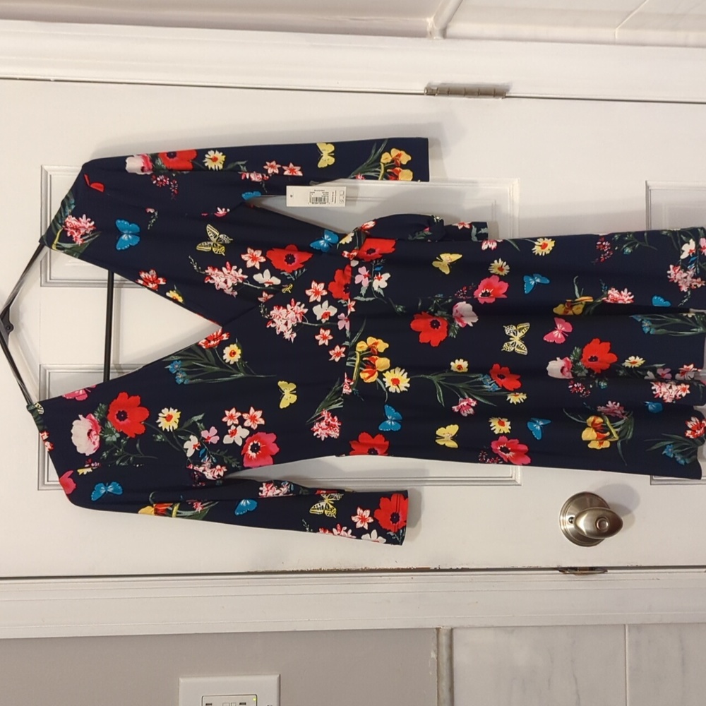 No Boundaries Floral midi dress